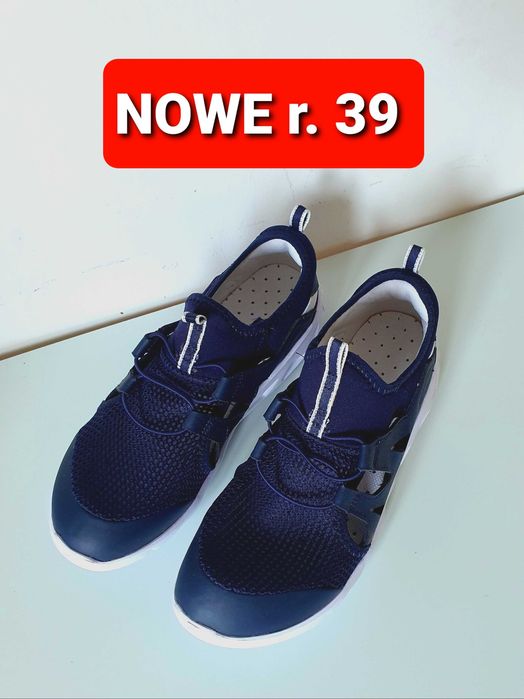 NOWE Buty sportowe przewiewne, wkładane, rozm. 39