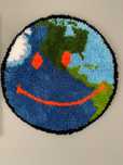 Travis Scott 'Astroworld Planet Smiley Face' Dywan