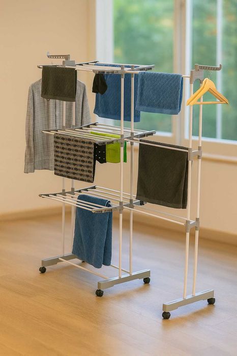 SUSZARKA na PRANIE Pionowa DUŻA Rozsuwana  135x66x173 cm