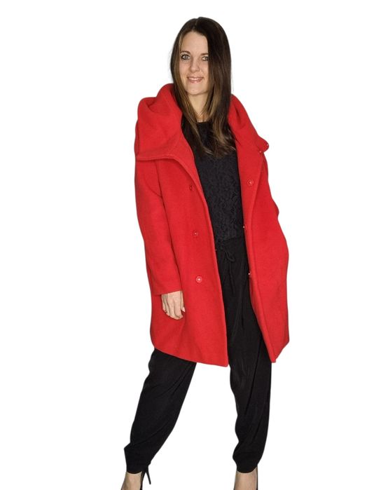 Czerwony płaszczyk Hallhuber rozmiar M 38