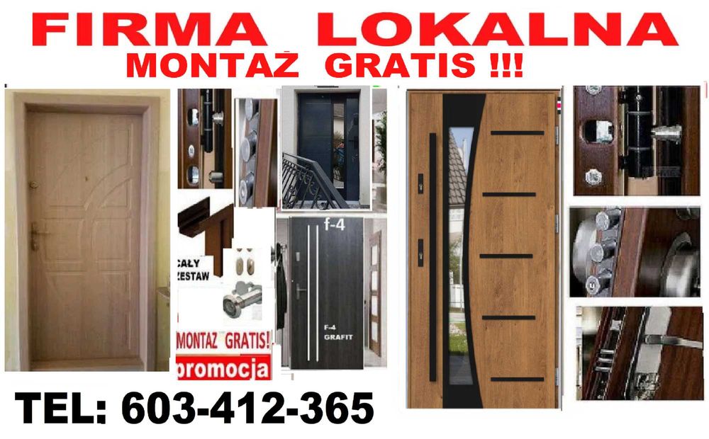 Drzwi ZEWNĘTRZNE- wejściowe MONTAŻ GRATIS , ocieplone antywłamaniowe