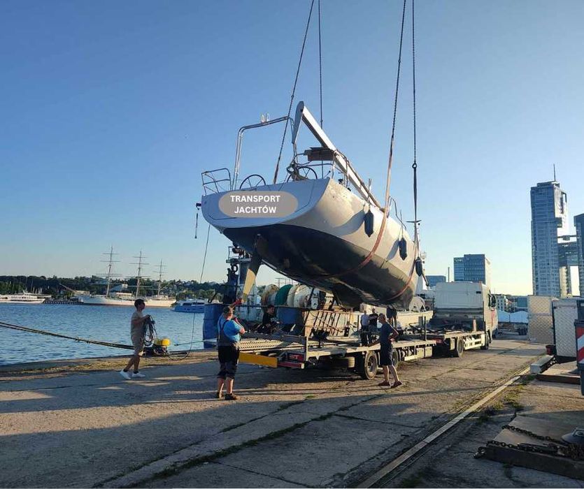 Transport jachty jachtów żaglowych motorowych skutery Zimowanie Serwis