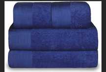 KOMPLET 4szt RĘCZNIKÓW 2x65x130+2x50x100 100%BAWEŁNA 500g Kolor granat