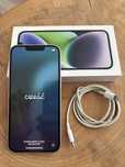 Iphone 14 128gb, liliowy, bateria 87%. JAK NOWY!