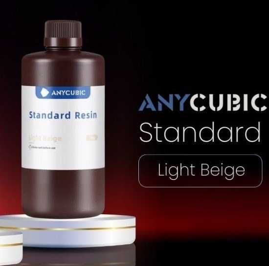 СВІЖА Фотополімерна смола Anycubic Basic/Standard Resin Light Beige