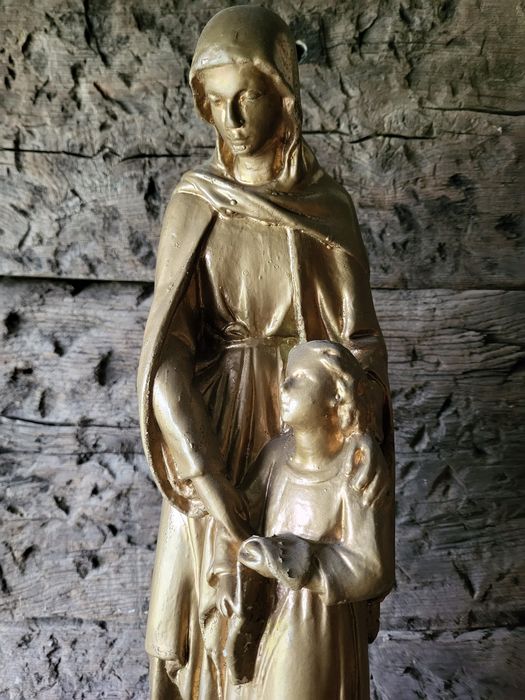 Święta Anna gipsowa figurka