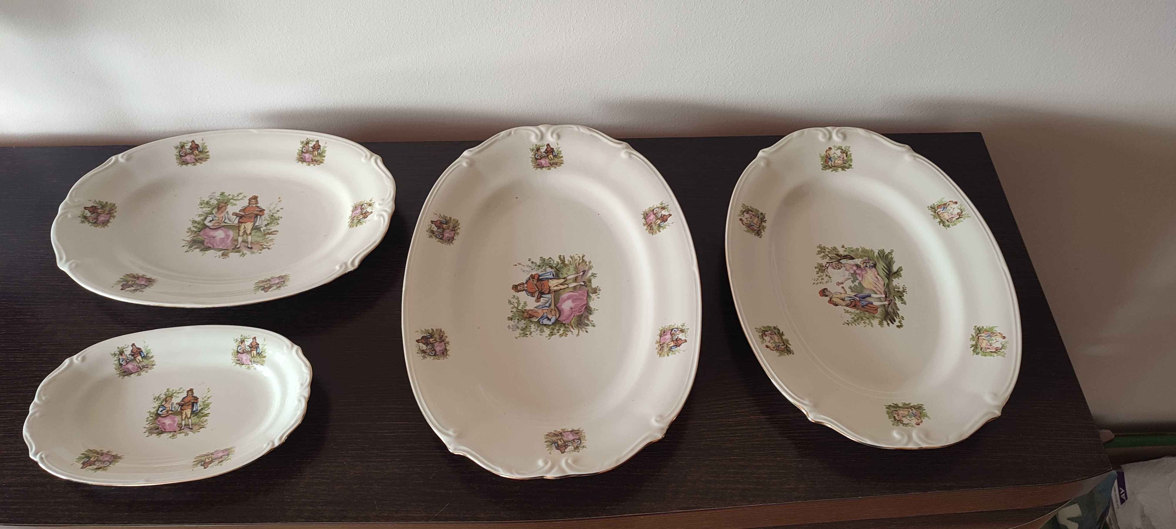 półmiski porcelana komplet 4 szt