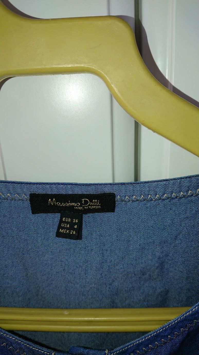 Koszula denim Massimo Dutti 36