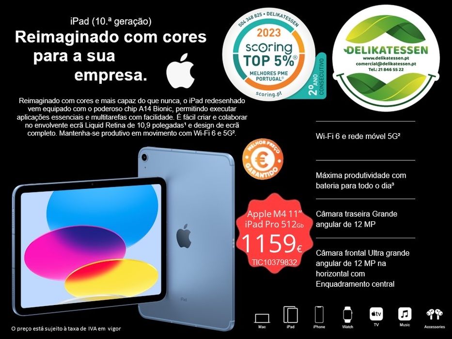 iPad Pro 512Gb em Delikatessen.pt