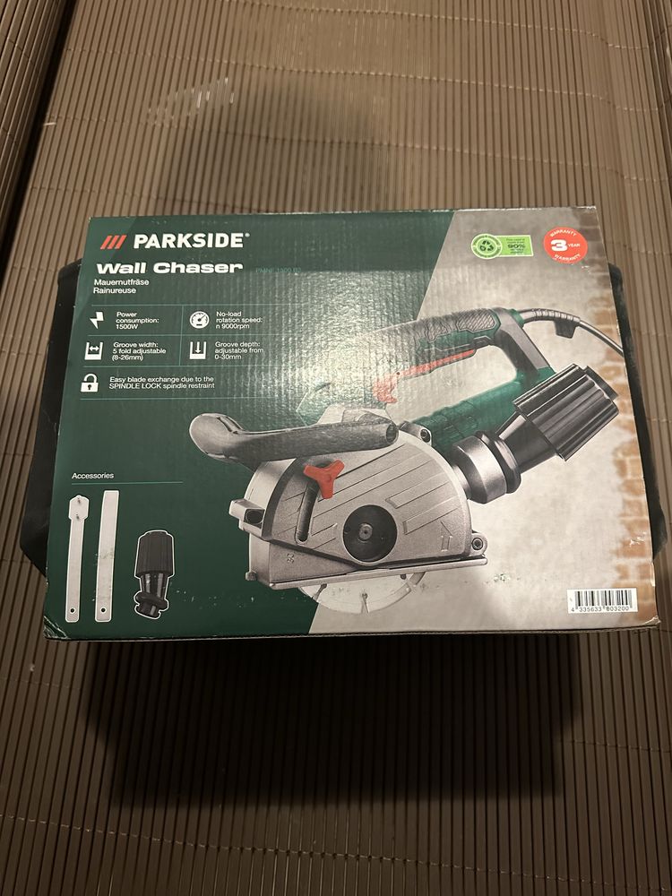 Bruzdownica frezarka Parksid 1500W Walizka  DWIE TARCZE AKCEOSRIA
