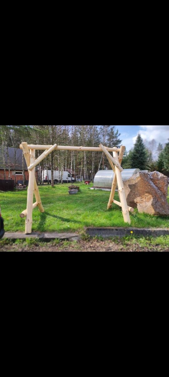 Huśtawka, stelaż, konstrukcja, pod bocianie