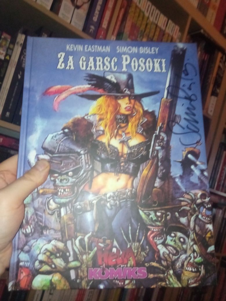 Simon Bisley autograf. Za garść posoki.