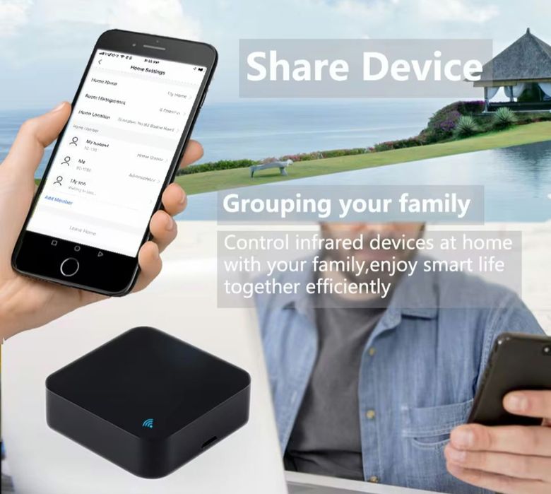Controlador Remoto Infravermelhos + RF Wi-Fi SmartLife Google Alexa