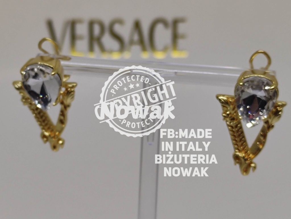 Kolczyki wiszące Versace crystal earrings