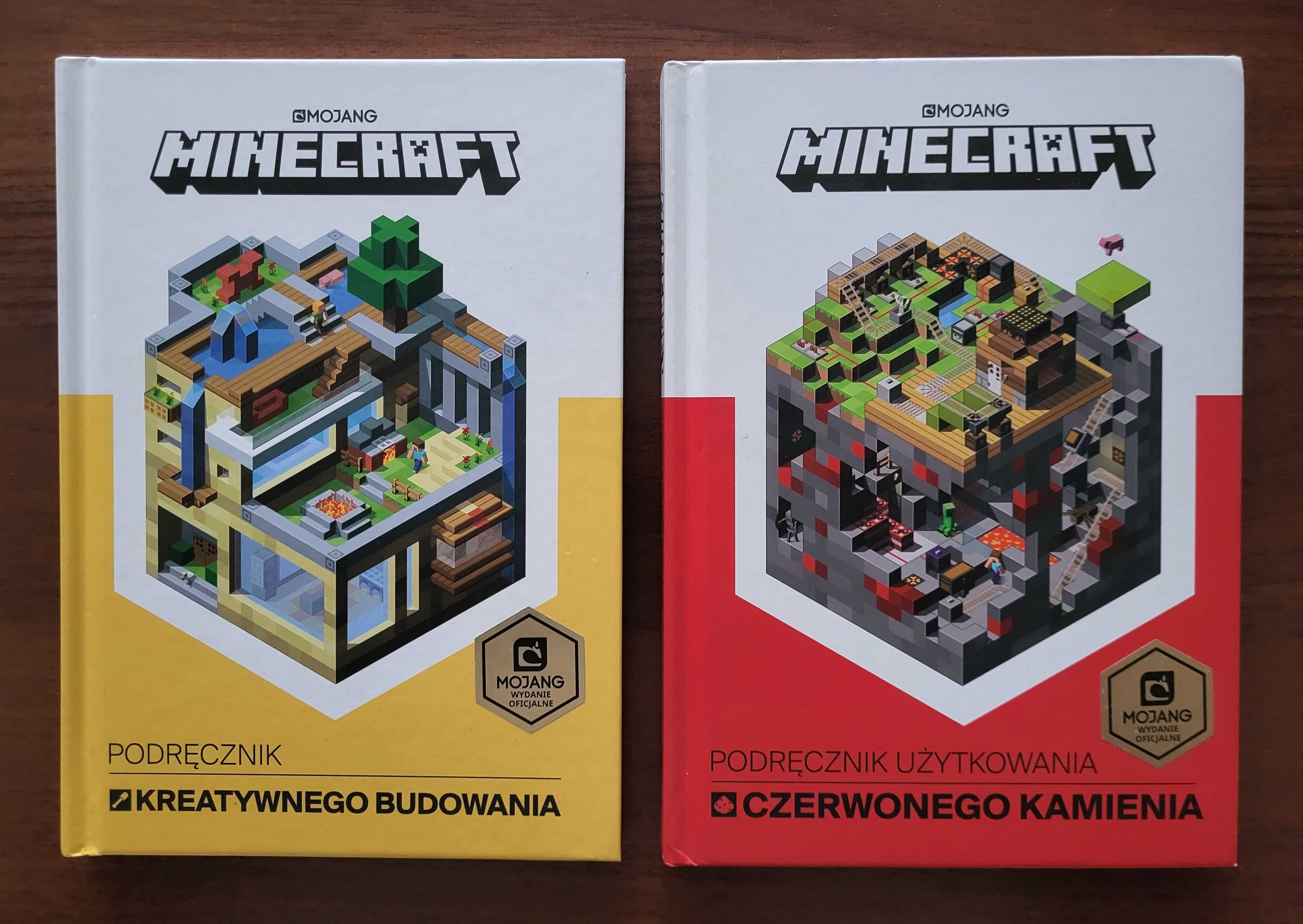 Minecraft - Dwa podręczniki, stan jak nowy