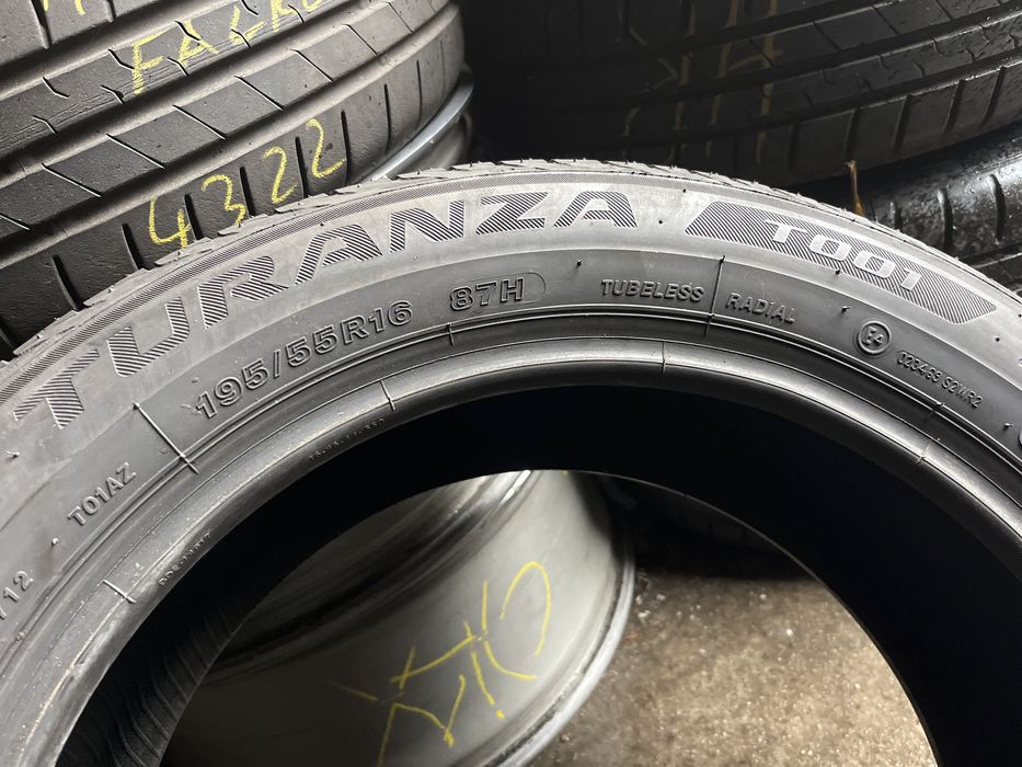 195/55/16 Bridgestone Turanza T001 jak nowa 7,3mm 1szt