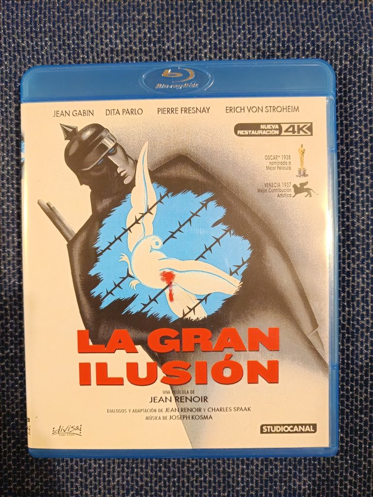 BLU Ray do filme "Grand Illusion", Jean Renoir (portes grátis)