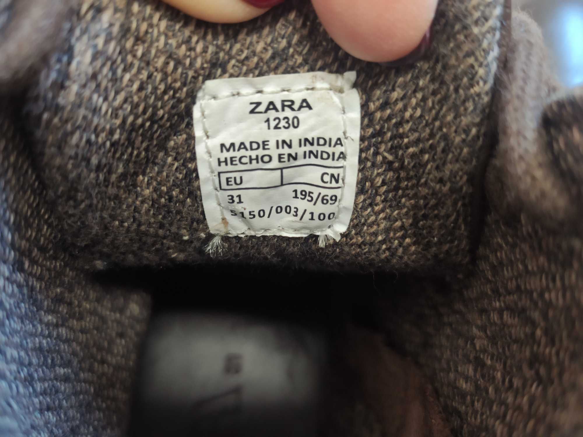 Черевики Zara 31 коричневі