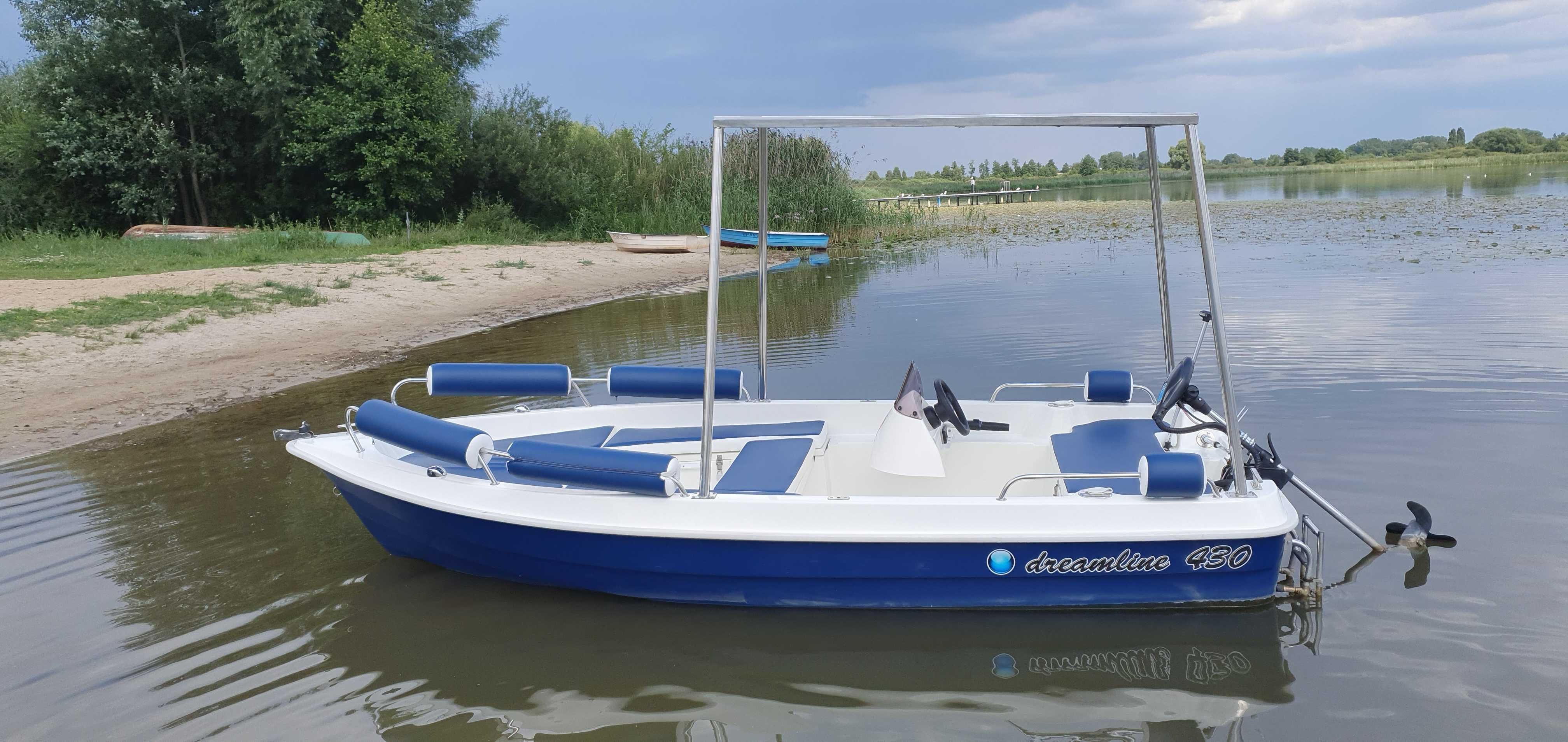 Łódź - motorówka DREAMLINE 430, solar, elektryk bez uprawnień