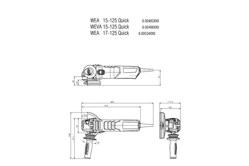 Продам болгарку Wev 17-125 Quick Metabo