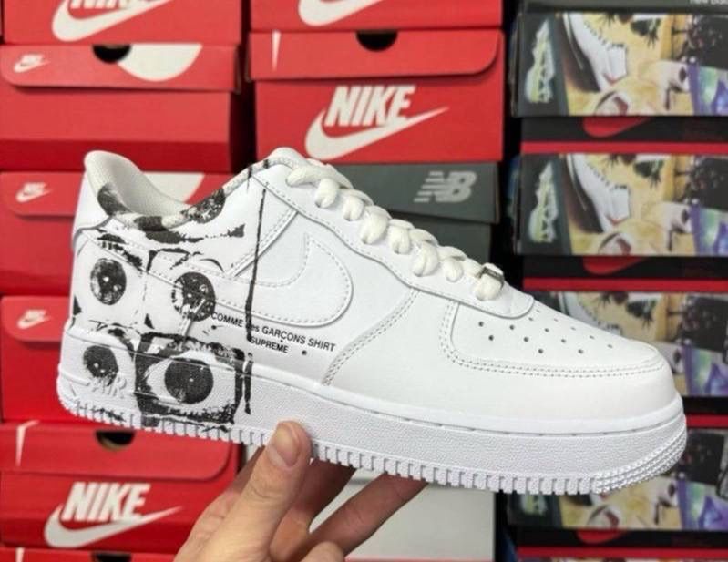 [РОЗПРОДАЖ] кросівки Nike Air Force x Supreme x Comme Das Garcons