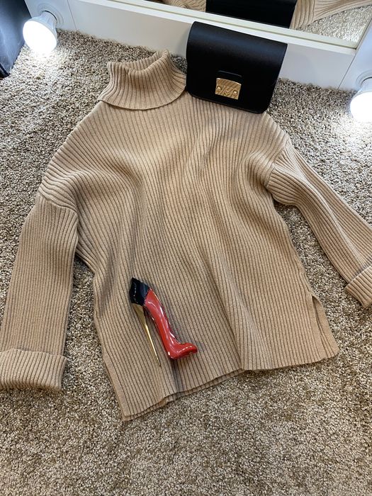 Шерстяні светри гольфи оверсайз рубчик H&M George Zara Mango Pull&bear