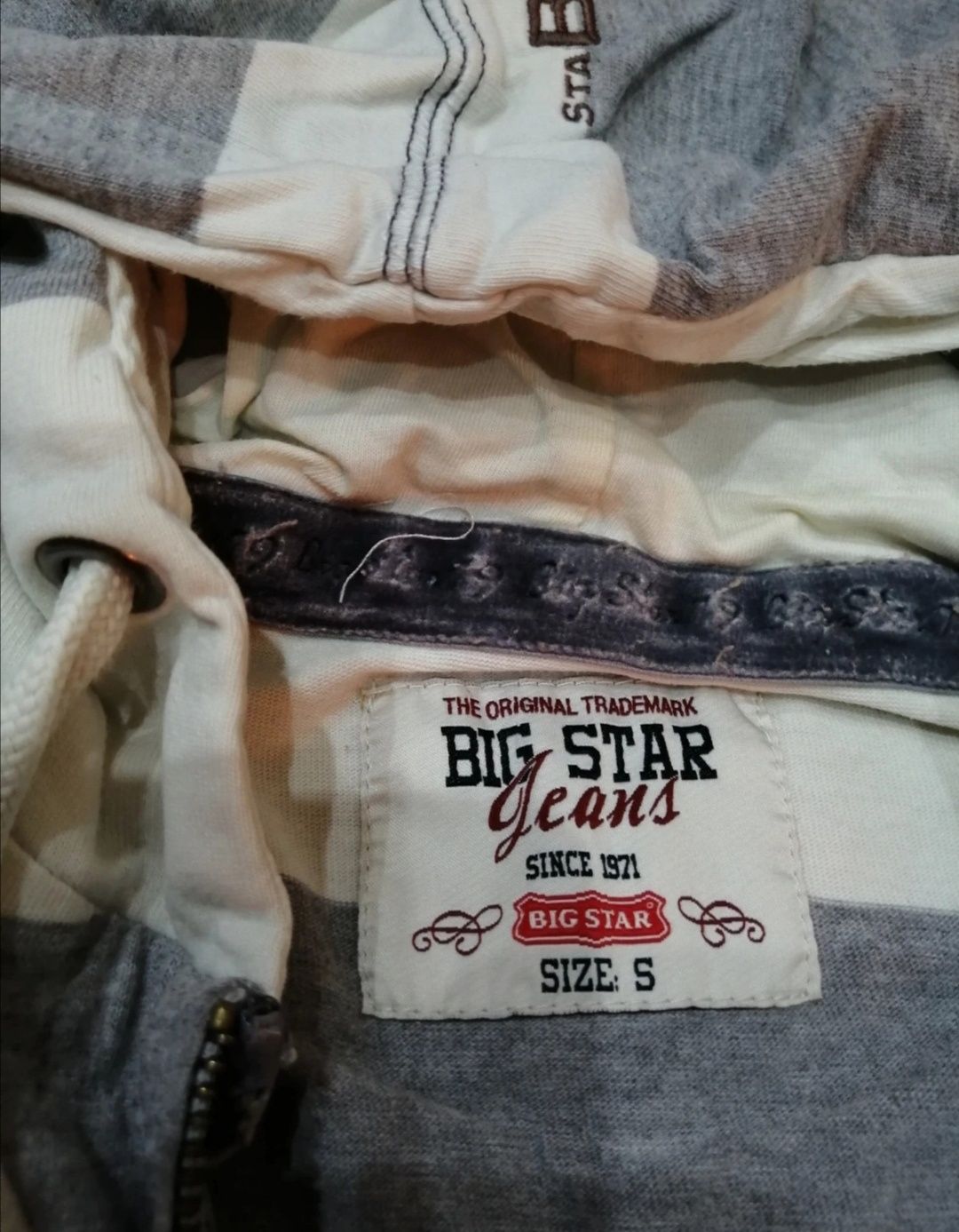 Bluza w paski szaro biała Big Star S