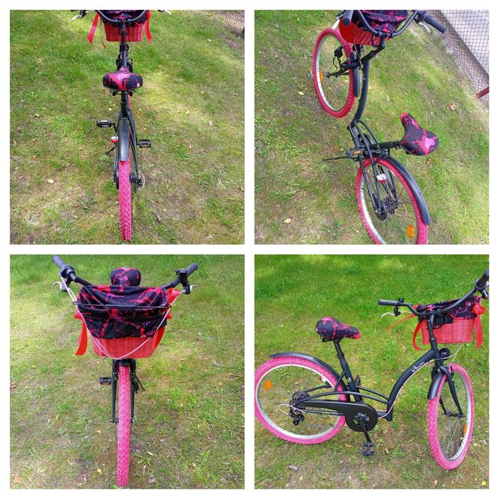 NOWY damski rower miejski B-TWIN ELOPS 3, koła 26", rama 18", 2w1.