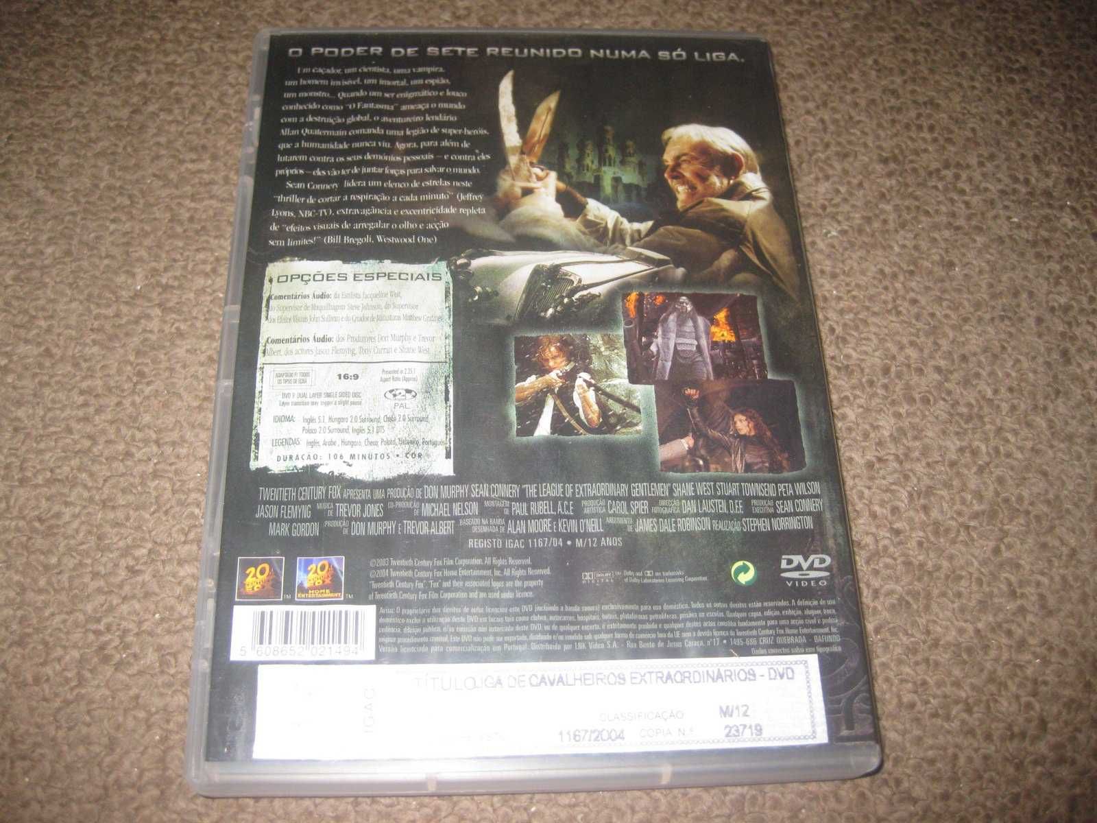 DVD "Liga de Cavalheiros Extraordinários" com Sean Connery