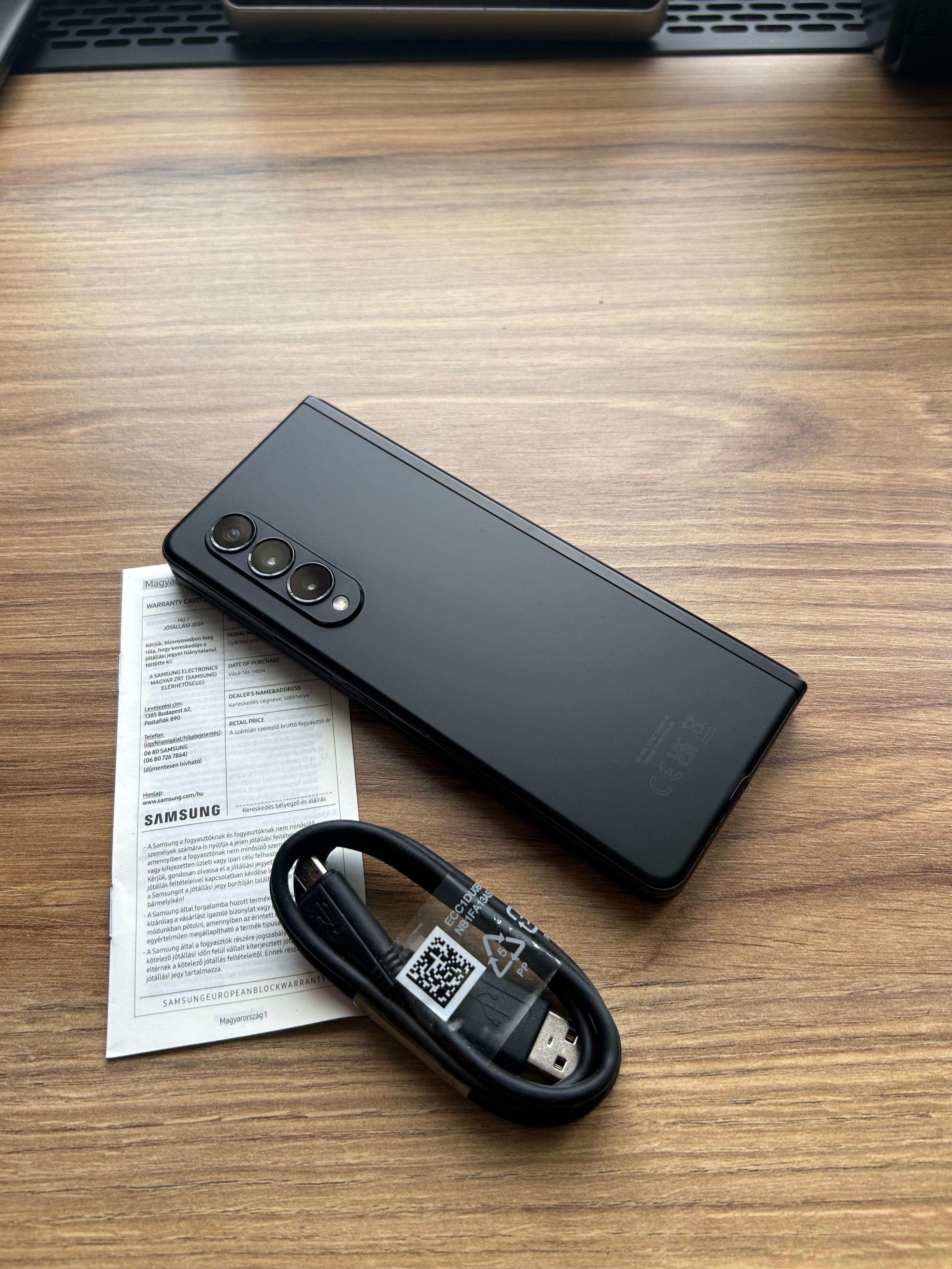 Mocny Samsung Fold3 SM-F926B/DS 5G Black 512/12GB Rozkładany!