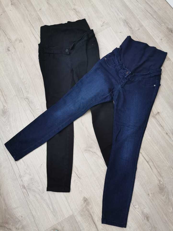 Spodnie ciążowe, jeansy, dżinsy Next rozm 36 niebieskie i czarne
