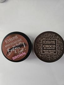 EVELINE Coco Glamour Bronzer+Brow&Go mydełko/zestaw 2 sztuk