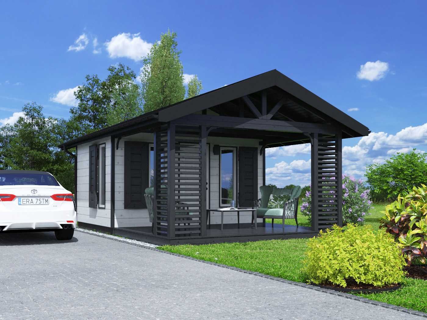 TERAZ -50% Altana 4x4 taras 4x3 DOMEK 4x7m domek 4x5 taras 4x2 MDN510