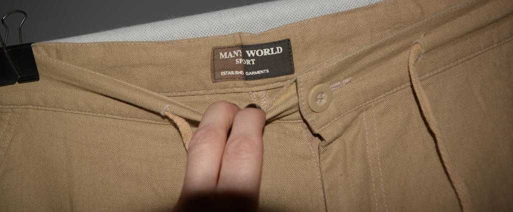 Lniane spodenki man's world 98 XL