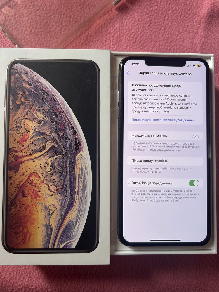 Iphone xs max 256 gb gold