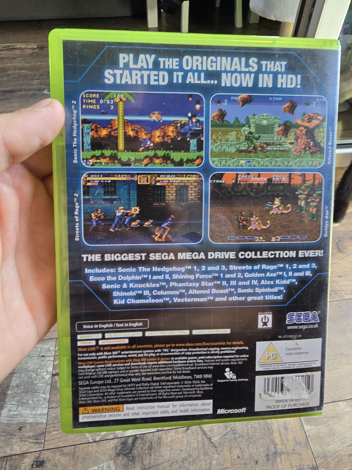 Sonic Megadrive ultimate collection xbox 360 sega 40 kultowych gier x3