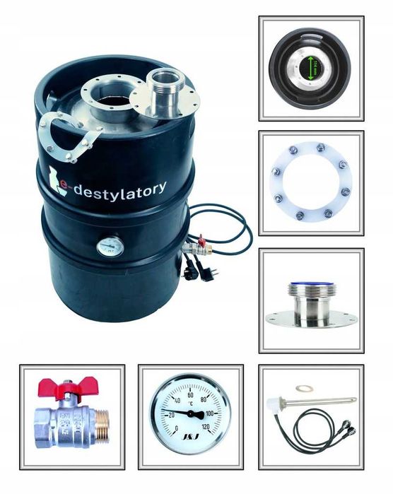 Destylator Aabratek Premium OVM Liebiga Bufor Wziernikiem sterownik