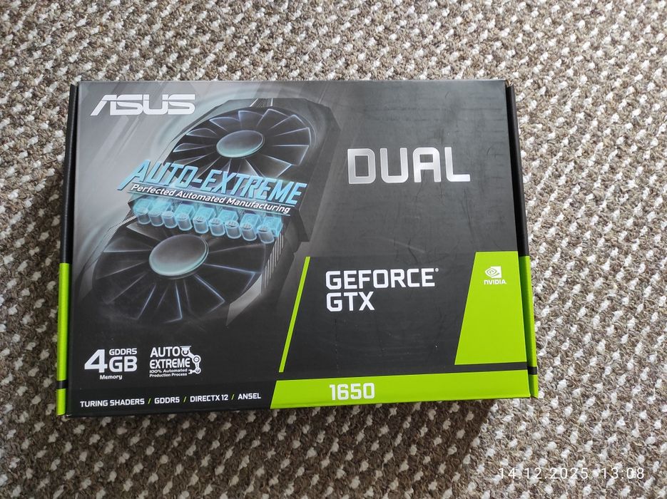 Відеокарта Asus Geforce GTX 1650 dual 4GB