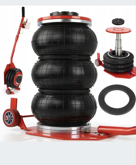 Пневматичний домкрат 3,5 тони • підйом до 41 см  • пневмодомкрат