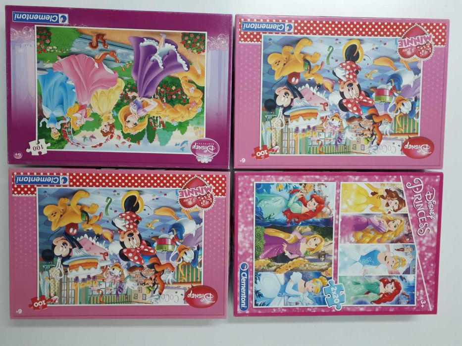 Puzzles da Disney 4 unidades da Clementoni