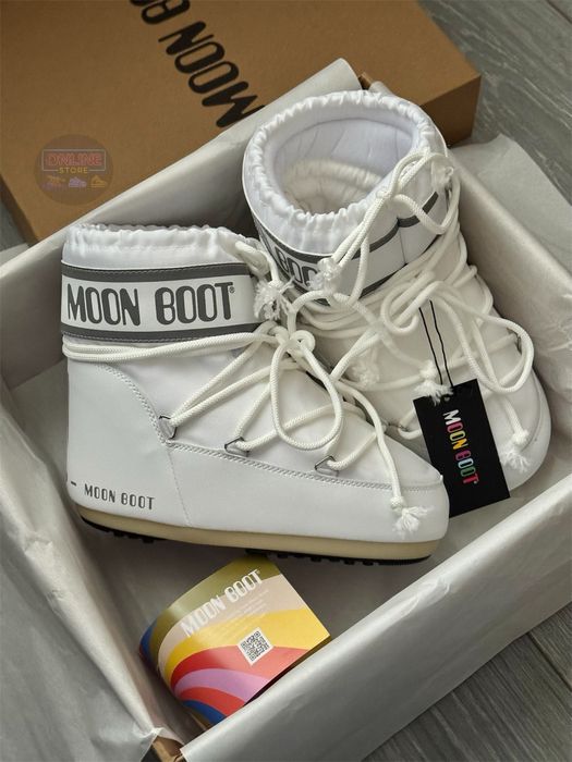 MOON BOOT Pink/White