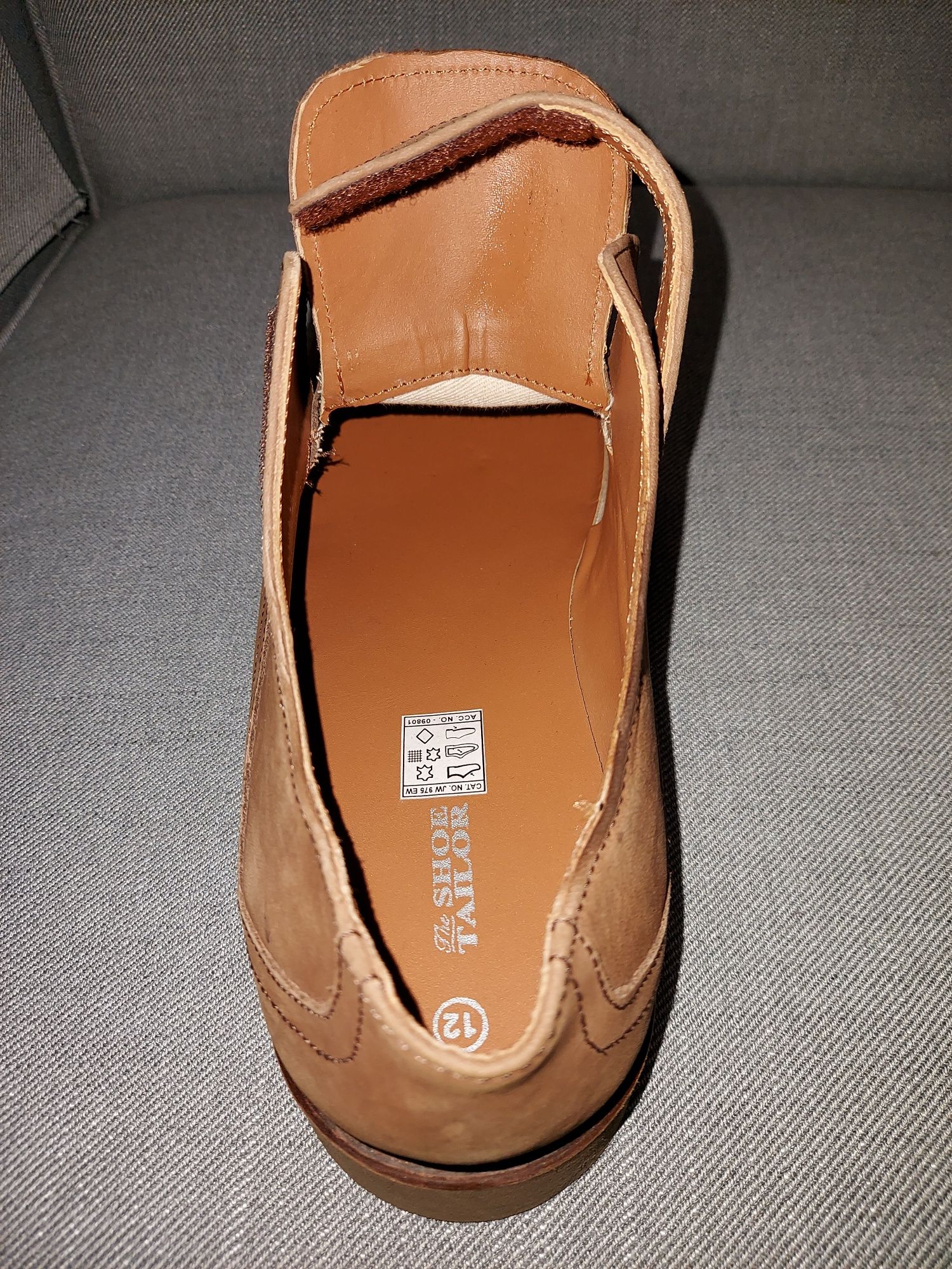 Mokasyny THE SHOE TAILOR roz.45 , Monki , skóra naturalna , półbuty