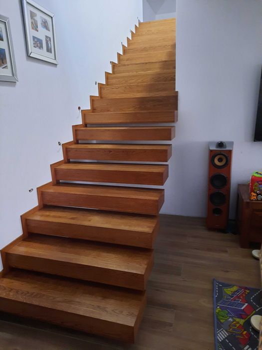 Schody drewniane stopnie Parapety Blaty