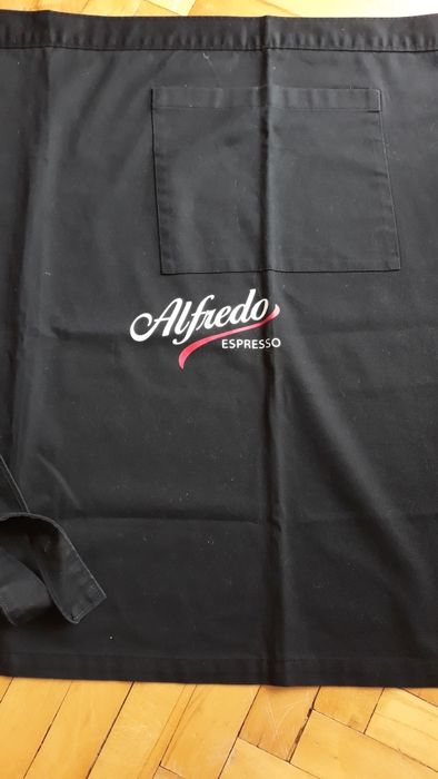 Fartuch barmański kuchenny Alfredo espresso czarny nowy
