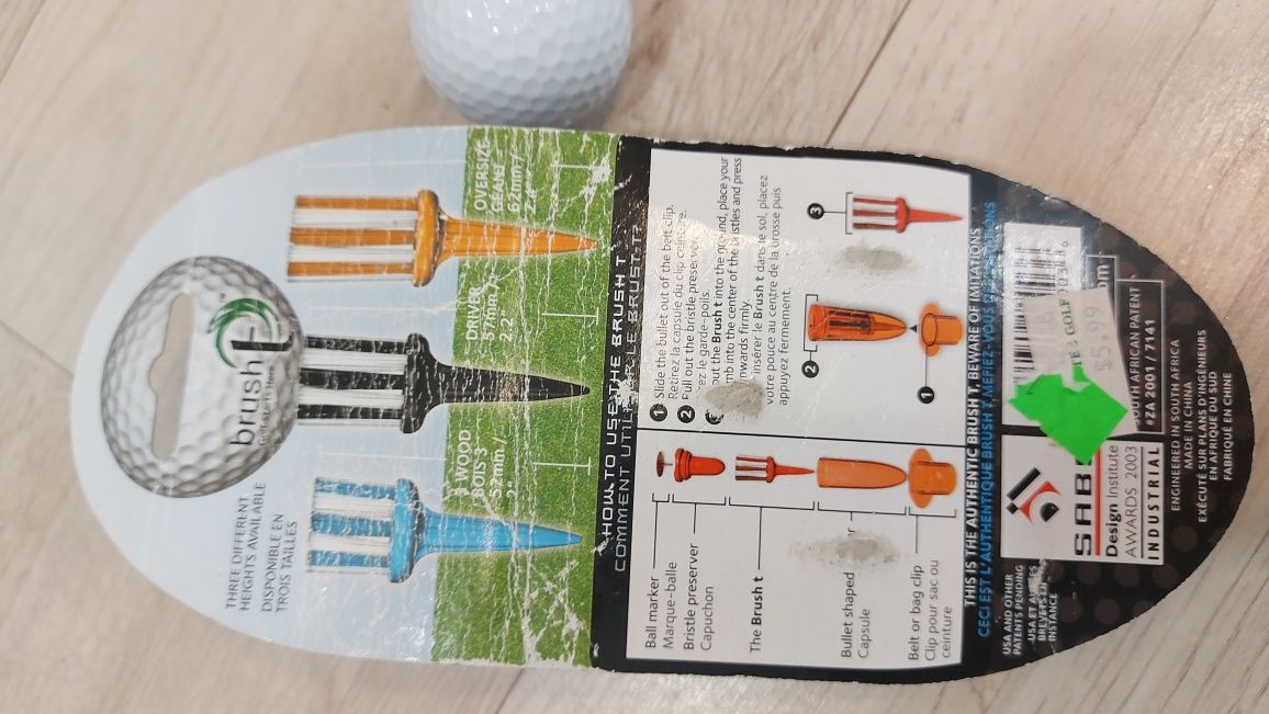 Podstawki i piłeczki do golfa 6szt zestaw
