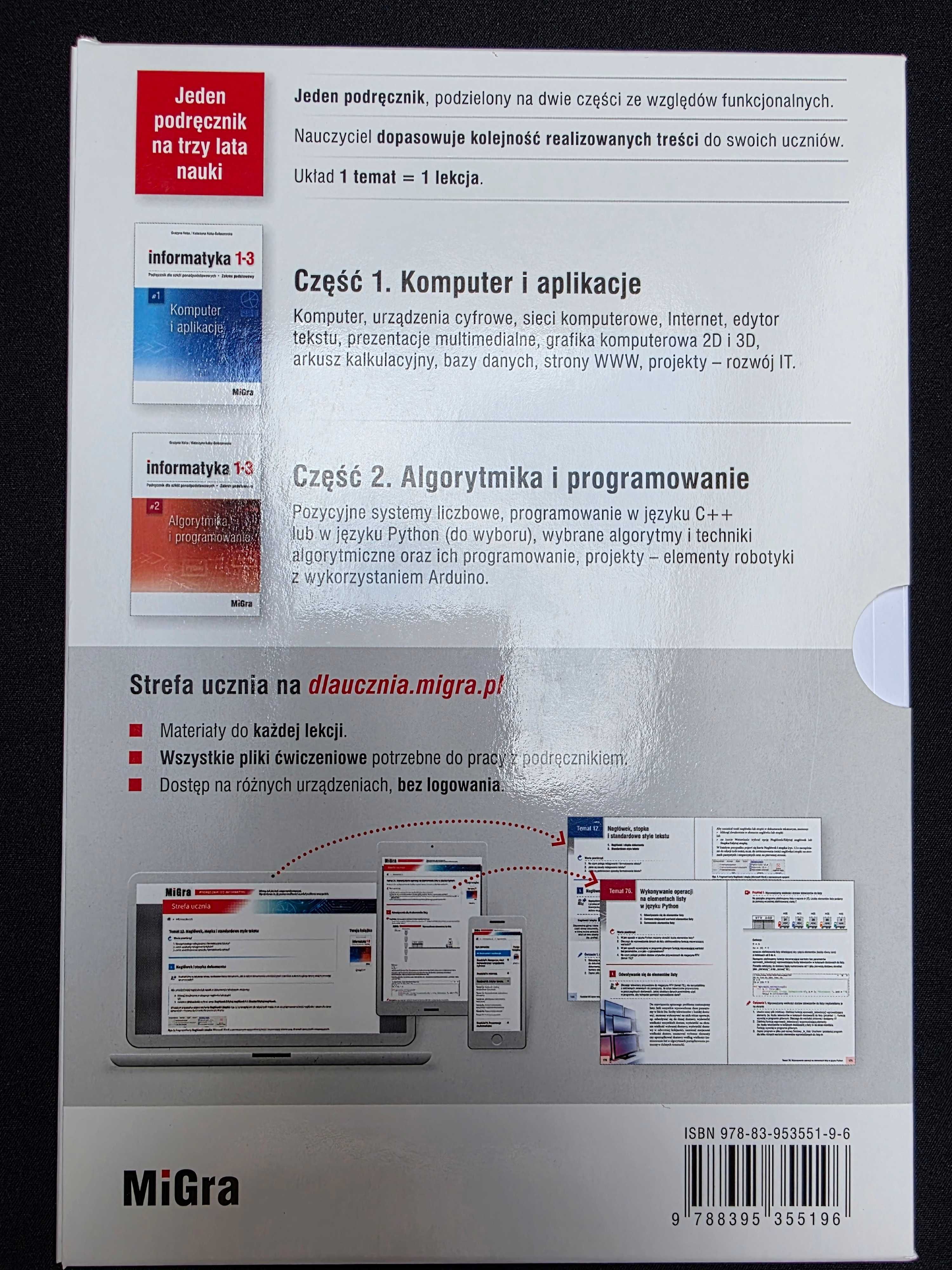 Informatyka 1-3. MiGra. Zakres podstawowy (Nowy)