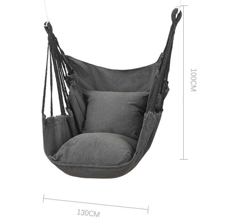 Подвесное кресло с подушкой гамак стул сидение в дом или на природу