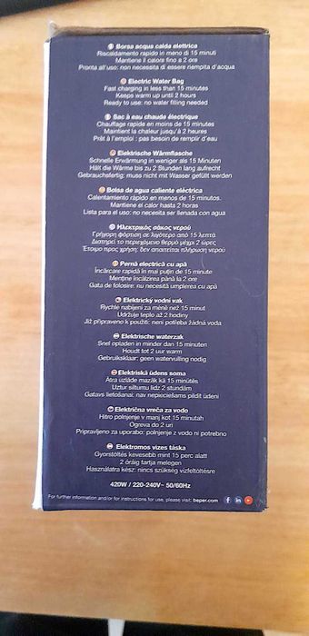 BEPER Almofada Água Quente Eléctrica