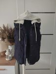 Bezrękawnik kamizelka hm h&m damski l 40 granatowy