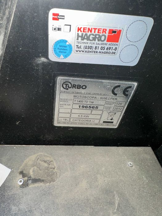 Zamiatarka spalinowa RCM T 1400 TD Top - Faktura VAT 23%